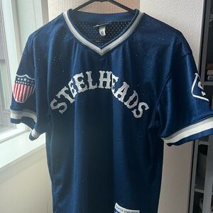 MLB Steelheads Navy Blue Jersey